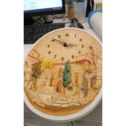 HORLOGE MURALE OVALE 