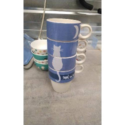 TASSES CHAT X4 