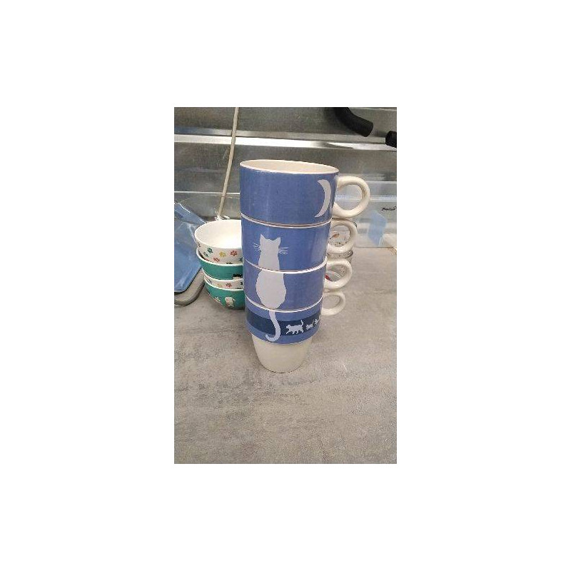 TASSES CHAT X4 