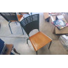 CHAISE ECOLIER - BOIS METAL 