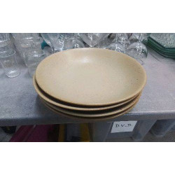 ASSIETTES CREUSES GRES X4 