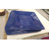 ASSIETTES CARREES PLASTIQUE 
