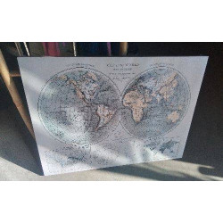 TOILE MAPPEMONDE