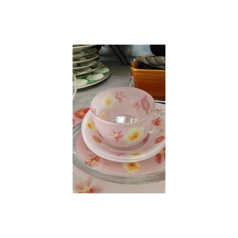 BOL X2 + MUG FLEURS ROSES