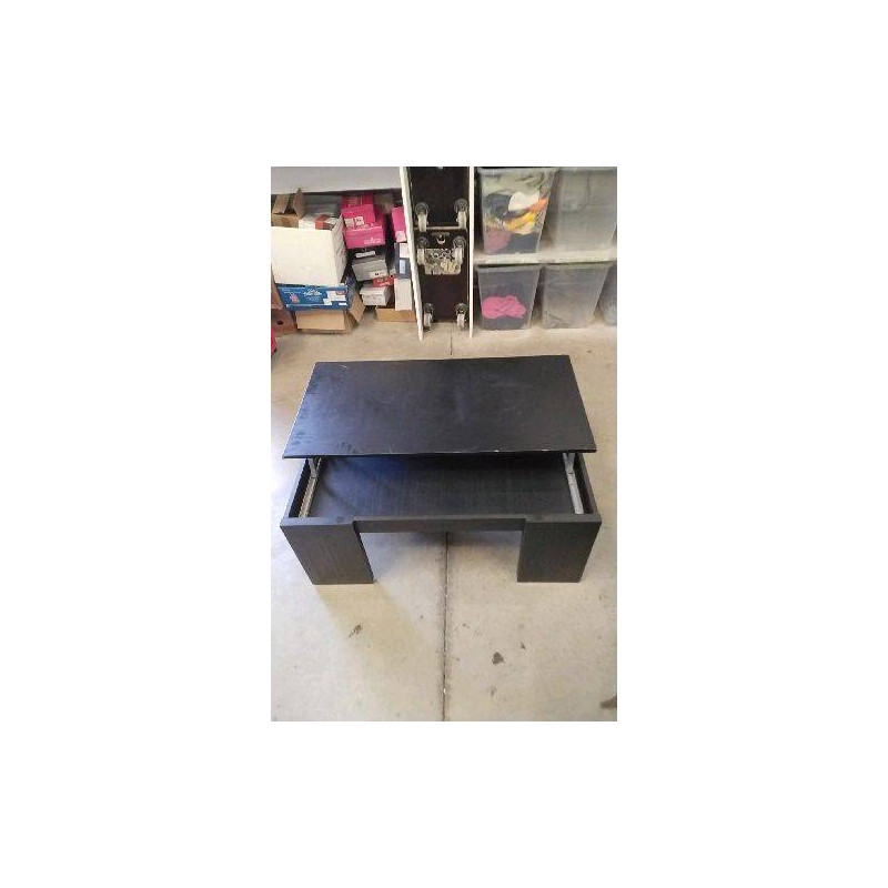 TABLE BASSE PLATEAU RELEVABLE