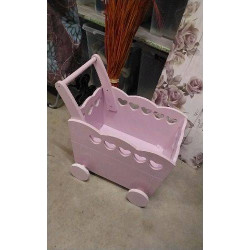 CHARIOT A JOUETS ROSE