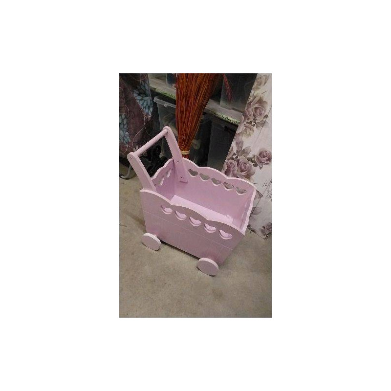 CHARIOT A JOUETS ROSE