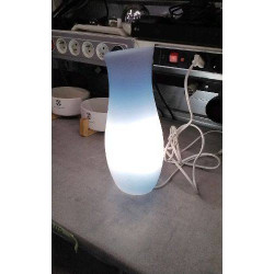 LAMPE VERRE BLEUE 