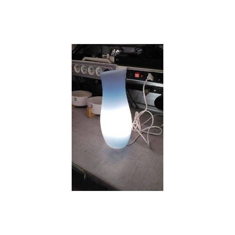 LAMPE VERRE BLEUE 