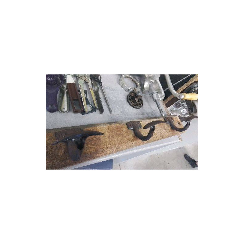 PATERE BOIS METAL ANCIENNE 
