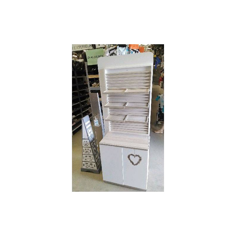 MEUBLE ETAGERE 2 PORTES EN L’ÉTAT ( ÉLECTRICITÉ A REFAIRE)