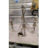 LUSTRE INOX 5 BRANCHES 