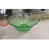 COUPE A FRUITS VERRE VERTE EN LETAT 