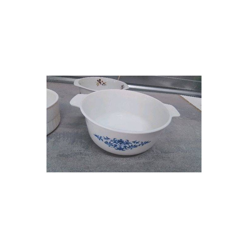 COCOTTE FLEURS BLEUES 