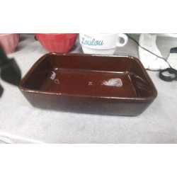 PLAT FOUR RECT MARRON 