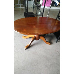 TABLE BASSE OVALE MERISIER...