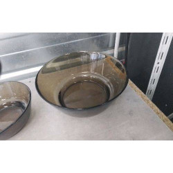 SALADIER VERRE MARRON 