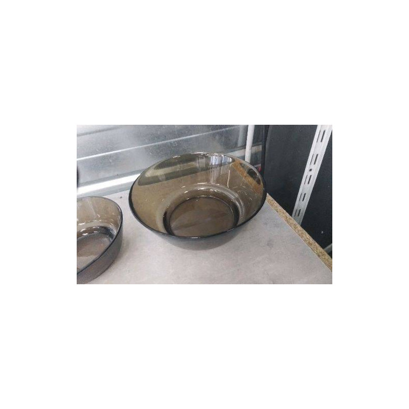 SALADIER VERRE MARRON 