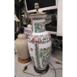 PIED DE LAMPE ASIATIQUE VERT
