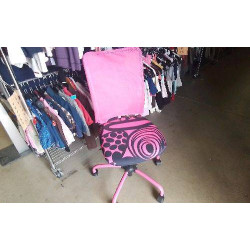 CHAISE DE BUREAU ROSE ET...