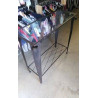 CONSOLE FER VERRE 
