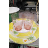 VERRES ROSES X2 