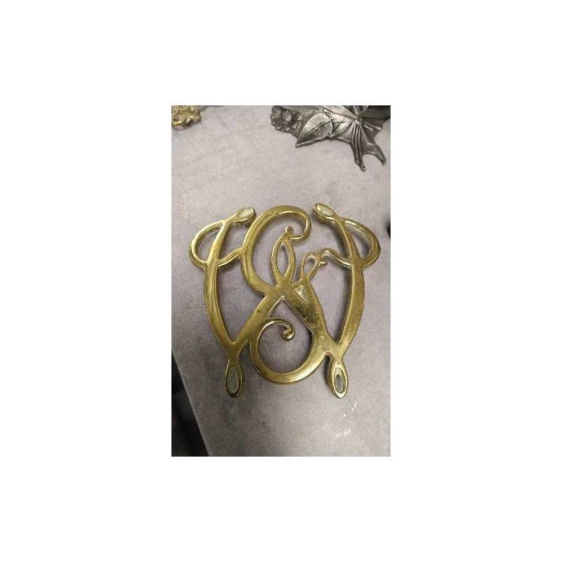 DECO DESSOUS DE PLAT VINTAGE LAITON - GEO WASHINGTON CYPHER 10-13