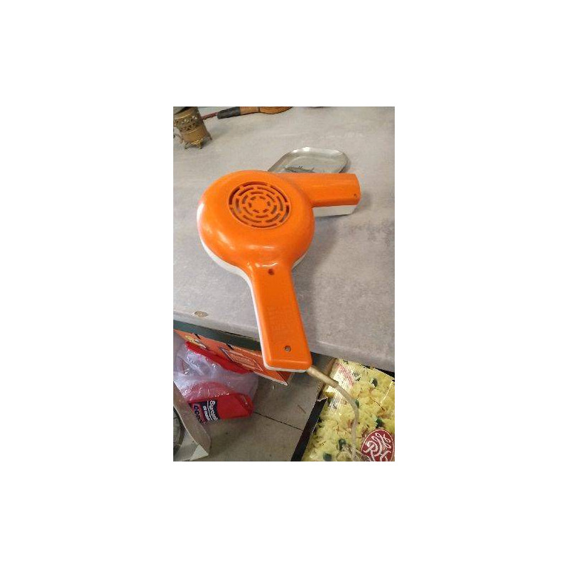 SECHE CHEVEUX ORANGE VINTAGE DECO 