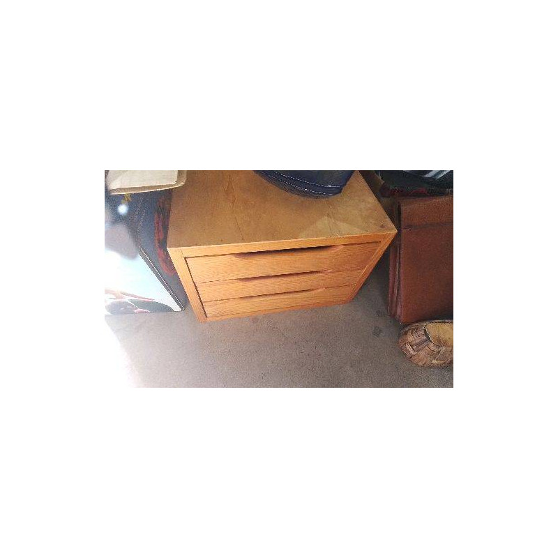 RANGEMENT 3 TIROIRS BOIS 
