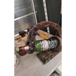 SUPPORT BOUTEILLE BOIS +...