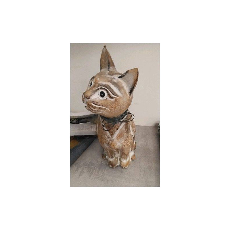 DECO CHAT RESINE- 30CM
