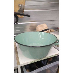 BASSINE EMAILLEE VERTE 