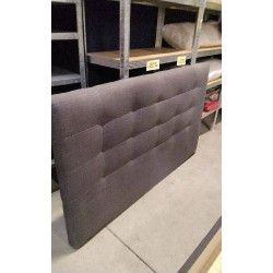 TETE DE LIT TISSU GRIS 165CM