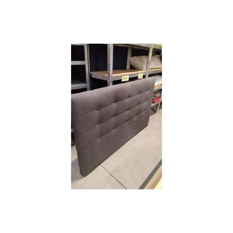 TETE DE LIT TISSU GRIS 165CM