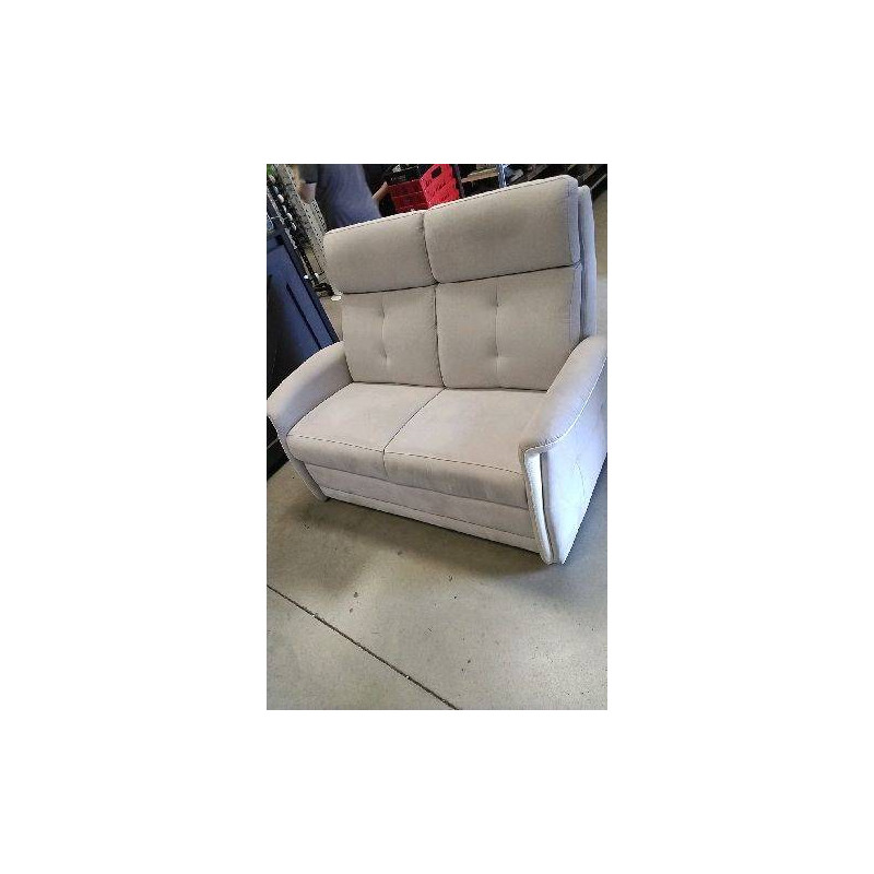 CANAPE TISSU GRIS 2 PLACES 