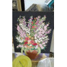 DECO CADRE TISSU BRODE 