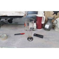 VASE VERRE FER