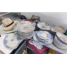 ASSIETTES ANCIENNES SARREGUEMINES+ PLATS EN LETAT 