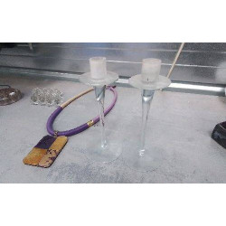 BOUGEOIRS VERRE HAUTS X2 