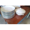 ASSIETTES CREUSES + SOUPIERE PORCELAINE 