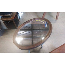 MIROIR OVALE EN LETAT 