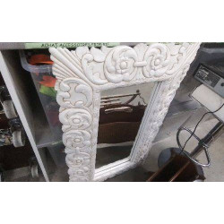 MIROIR BOIS ECRU 