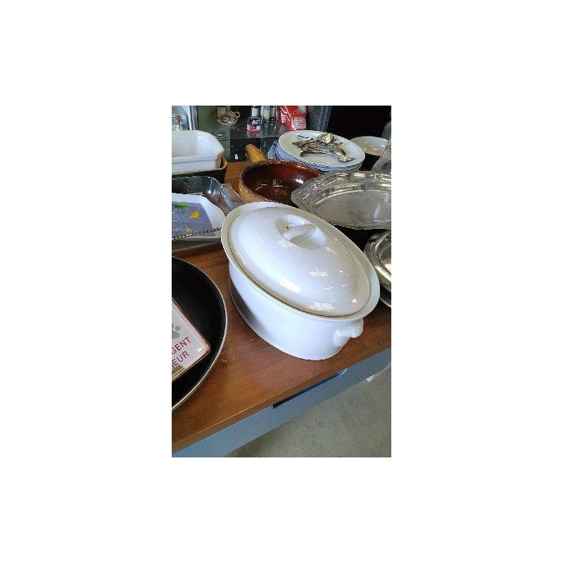 TERRINE BLANCHE + COUVERCLE 