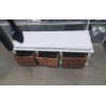 BANC 3PANIERS OSIER