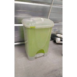 POUBELLE SDB VERTE 