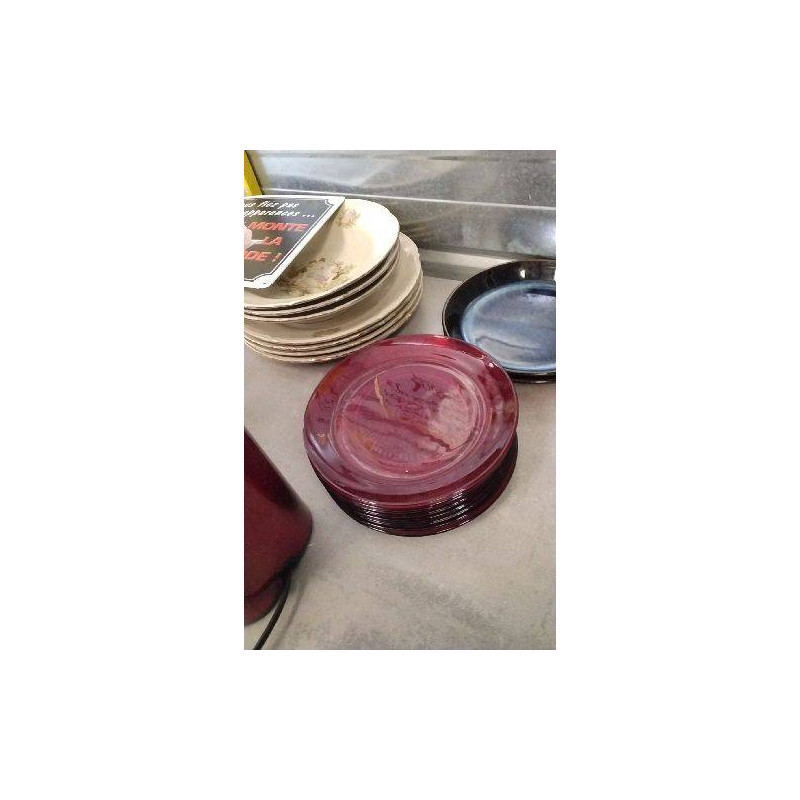 ASSIETTE ROUGE LE LOT