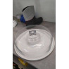 PLATEAU PORCELAINE/ CLOCHE VERRE 30CM - CYRIL LIGNAC