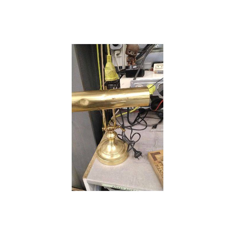 LAMPE DE BUREAU- STYLE BANQUIER / LAITON - EN LETAT