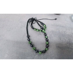 PARURE NOIRE ET VERTE 
