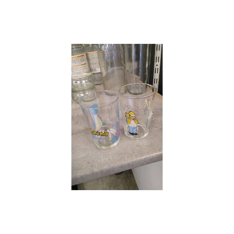 VERRE DESSIN ANIME